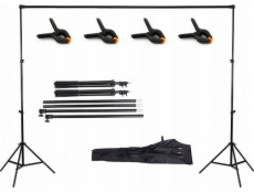 Massa Studio Set Ateliér pro závěsné pozadí 210x152-304cm 4x pouzdro na klip