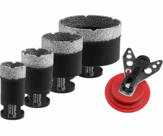 Dedra Sada diamantových VB korunek 28,35,45,68mm, vodítko
