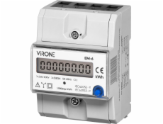 Orno 3-fázový indikátor spotřeby el.energie, 80A, přídavný indikátor, pulzní výstup, tlačítko RESET, 2 moduly, DIN TH-35mm