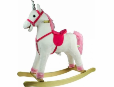 Štíhlý sportovní houpací kůň Unicorn White Sounds 75 CM