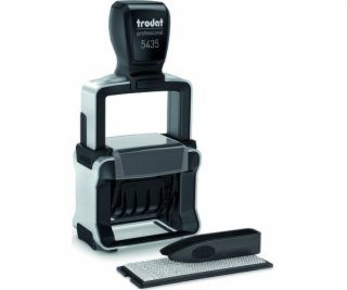 Trodat Datumstempel Professional 4.0/SB Typo+Kis bl-rot5435