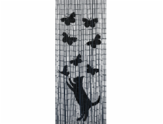 Maximex Bambusová záclona Kočka a motýli, 90x200 cm