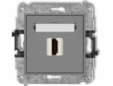 Karlik Jednozásuvka Karlik Mini 27MHDMI-3 HDMI 2.0 matná šedá