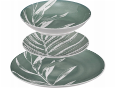 Secret de Gourmet Porcelánové nádobí pro 6 osob, vzor listů, 18 kusů