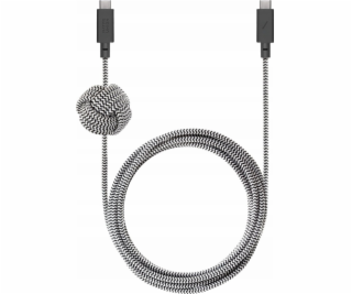 Native Union kabel USB-C na USB-C 1,8 m černobílý (ACABLE...