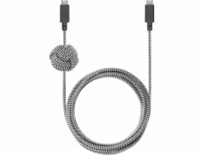 Native Union kabel USB-C na USB-C 1,8 m černobílý (ACABLE-C-ZEB-NP)