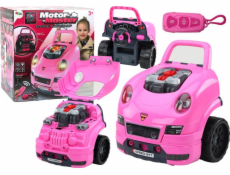 LeanToys Workshop Motor Auto Demontáž Kit DIY Kit Pink