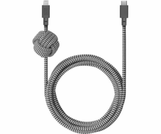 Native Union USB-C – Lightning kabel 3m černobílý (BELT-K...