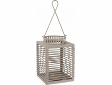 Home Styling Collection Kovová lucerna s ozdobnou rukojetí, šedá
