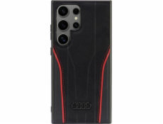 Audi Originální kůže MagSafe S24 Ultra S928 černo-červený pevný kufr AU-TPUPCS24U-R8/D3-RD
