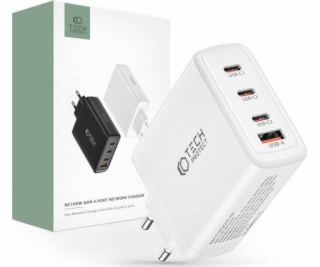 Nabíječka Tech-Protect TECH-PROTECT NC100W-GAN 4-PORTOVÁ ...