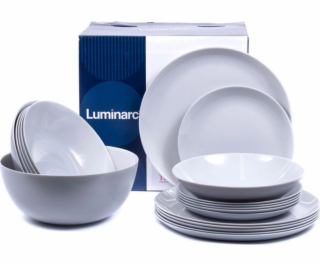 Luminarc Diwali jídelní set Luminarc 19dílný šedé talíře ...