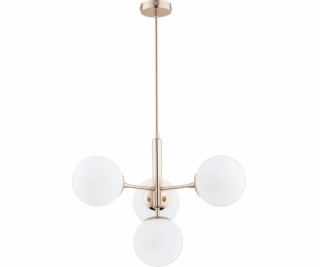Závěsná lampa Alfa Volda Picolo, 4 žárovky, zlatá, 63089 ...