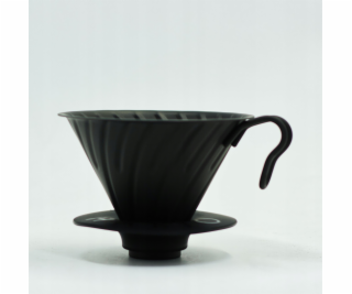 Hario Hario metal Drip V60-02 černá se silikonovou základnou