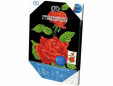 DIAMOND DOTZ Diamantová výšivka Diamond Dotz Červená růže 29x44cm DDK5025