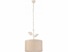 Závěsná lampa Lamkur Lamkur Noemi 45771 závěsná lampa starožitná kovová tkanina stínidlo 1x60W E27 béžová
