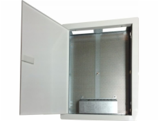 Alantec Skříňka / multimediální skříň 500x350x90, pod omítku, perforovaná dvířka, 1 x zásuvka. el., 14 x zásuvka Keystone ALANTEC