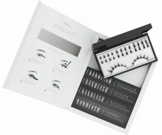 NANOLASH_SET umělé řasy 10,12,14mm Flirty 36ks. + lepidlo...