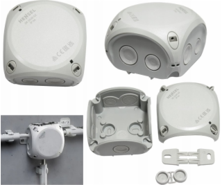 Hensel 10 x Krabice přisazená Hensel DK 0100 GZ 84x84x55m...
