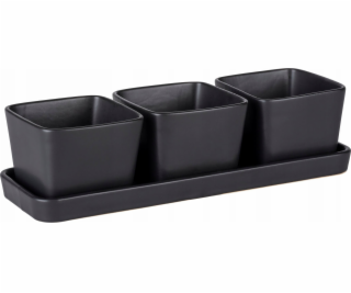 Wenko Snack and dip set, 3 misky s podnosem, 300 ml, WENKO