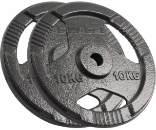 Litinová závaží Rebel RBA-2135 - Sada 2 x 10 kg s držáky