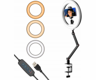 Apexel LED Ring Light + Rameno + Svěrák pro Video VLOG pr...
