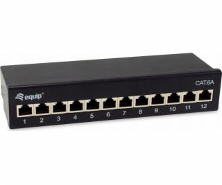 Vybavte Patchpanel 12x RJ45 Cat6A FTP 1HE Premium černý