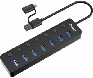 USB HUB Equip Equip USB-Hub 7-Port 3.2 ->7x3.2 5Gbps m.Ne...