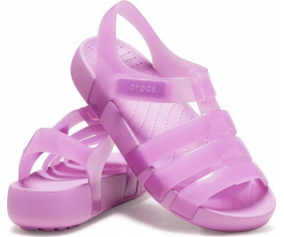 Crocs Crocs Isabella Jelly dětské sandály 209837-6WQ růžo...