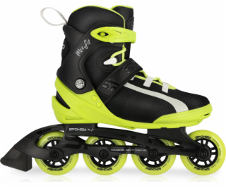 Rekreační kolečkové brusle Spokey MrsFIT lime vel.39