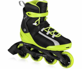Rekreační kolečkové brusle Spokey MrsFIT lime vel. 36