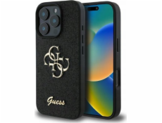 Pevné pouzdro Guess Guess GUHCP16XHG4SGK iPhone 16 Pro Max 6.9 černo/černé Fixed Glitter Big 4G