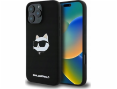 Karl Lagerfeld Pouzdro KARL LAGERFELD pro IPHONE 16 Pro Max kompatibilní s MagSafe KLHMP16XSCHPPLK (Sil Choupette Head Print) černé