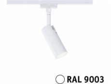Paulmann Dráhový reflektor URail TUBO LED 3-STUPŇOVÝ DIM 4W 150lm 3000K 230V bílá RAL9003 / kov