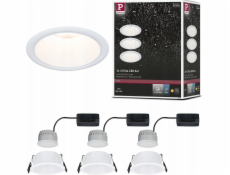 Paulmann Vestavné svítidlo EBL COLE SET COIN 3-STEP DIM set 3x6W 3x470lm 2700K IP44 230V matná bílá / hliník