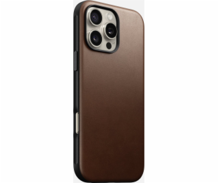Kožené pouzdro Nomad Nomad Modern, hnědé - iPhone 16 Pro Max