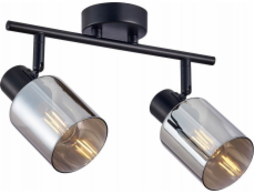 Italux Italux Santia SPL-65342-2-BK-SG stropní lampa lišta stropní lampa bodová 2x40W E14 kouřová/černá