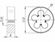 Ventilátor DIE UNF 1 -12 DIN-22568 (2A) HSS 800 - N1-121001-4239
