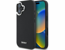 DKNY DKNY DKHMP16SPSCMCLK iPhone 16 6.1 černo/černé pevné pouzdro Plain Silver Logo MagSafe