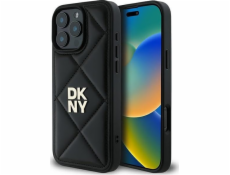DKNY DKNY DKHCP16LPQDSLK iPhone 16 Pro 6.3 černo/černé prošívané logo