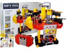 LeanToys Bateriemi napájená DIY sada 3v1 Kufr Workshop 85 kusů 56cm