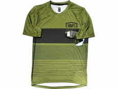 100% Pánské tričko 100% AIRMATIC Jersey krátký rukáv Army vel. M (NOVINKA 2023)