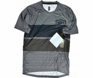 100% Pánské tričko 100% AIRMATIC Jersey krátký rukáv Čern...
