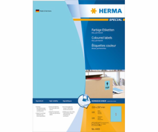 Barevné etikety Herma 4403, A4, samolepící, 210 x 297 mm,...
