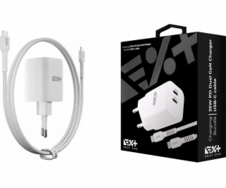 NEXT ONE Nabíječka NEXT ONE Rychlá 35W GaN 2xUSB-C nástěn...