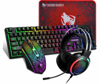 ExtraLink EXTRALINK GAMING SET TF400 4V1 LED KLÁVESNICE +...