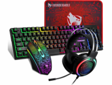 ExtraLink EXTRALINK GAMING SET TF400 4V1 LED KLÁVESNICE + MYŠ klávesnice