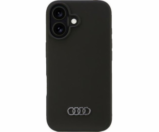 Silikonový kryt Audi Audi iPhone 16 6.1 černý/černý pevný...