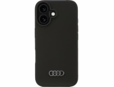 Silikonový kryt Audi Audi iPhone 16 6.1 černý/černý pevný kryt AU-LSRIP16-Q3/D1-BK