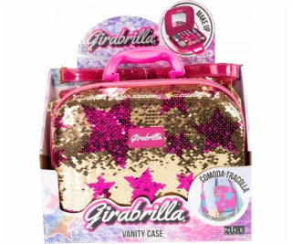 Nice Suitcase Make Up Girabrilla zlatá s hvězdičkami Nice